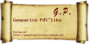 Gasparics Pólika névjegykártya